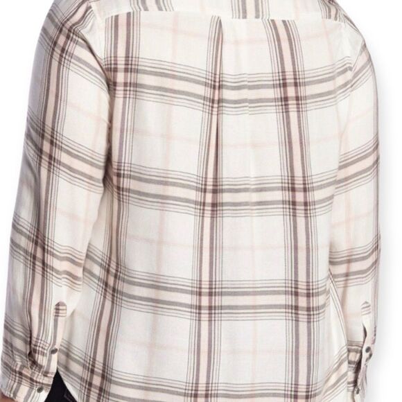 Plaid Long Sleeve Button Down Flannel Shirt NEW - Picture 4 of 4